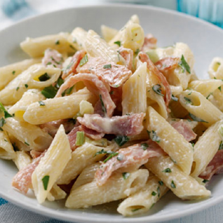 Penne Carbonara w/ Bacon, Prameson Cheese Egg Sauce (3 lbs)