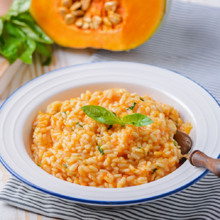 Pumpkin, Raisins, Cheese & Cream Risotto (Vegan) (3 lbs)