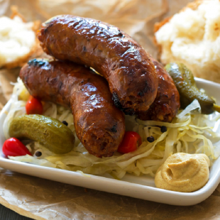 Grilled German Sausage Platter w/ Pickled Vegetable (4 lbs)