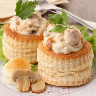 Mushrooms & Chicken Vol-au-vent (12pcs)